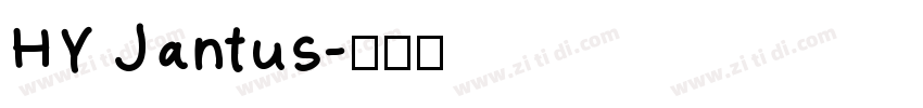 HY Jantus字体转换